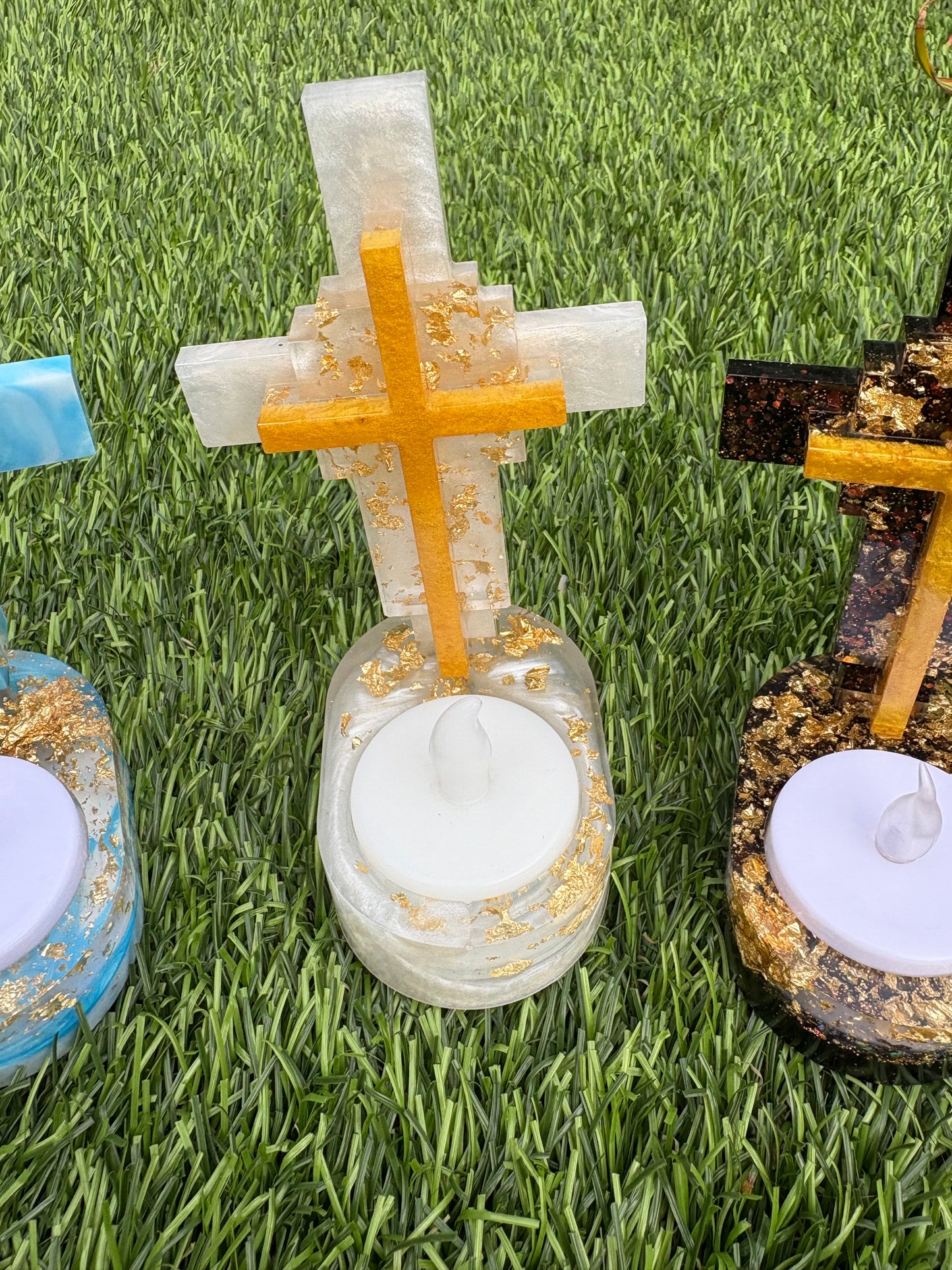 Cross Candle Holder