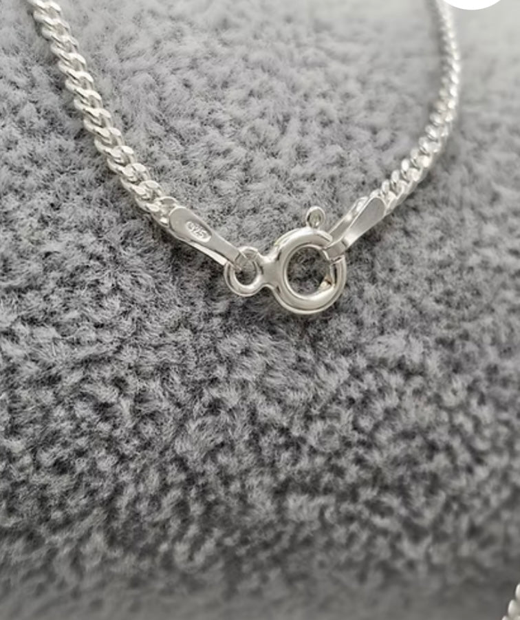 1.7mm diamond cut curb chain