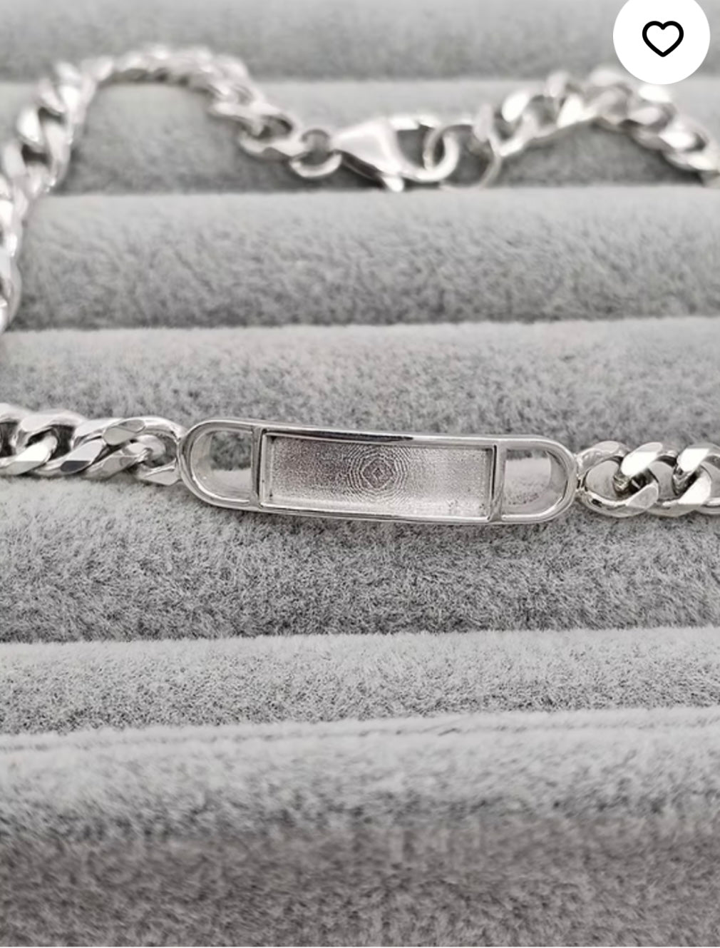 Gents heavyweight chunky 825 silver bracelet