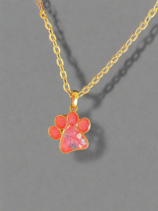 Paw Print Memorial Necklace