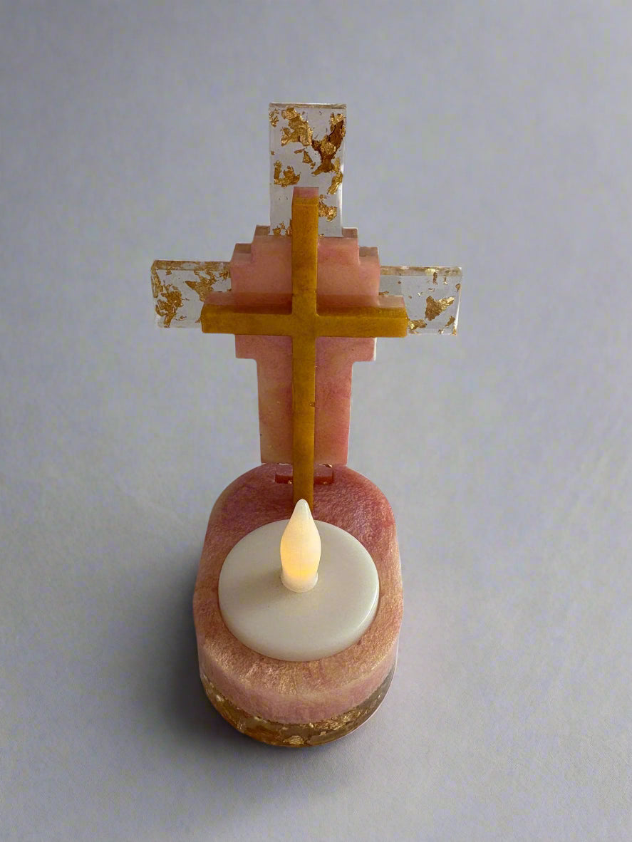 Cross Candle Holder